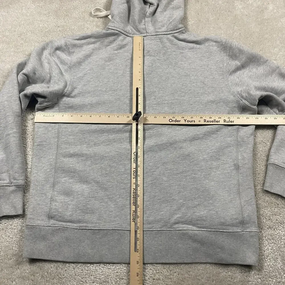 VTG Gap Hoodie Mens L Gray Henley Pullover Sweatshirt French Terry Afterhood - Picture 4 of 7